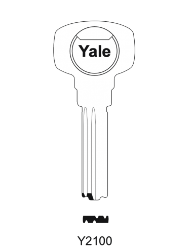 Key blank Yale Y2100 MAX