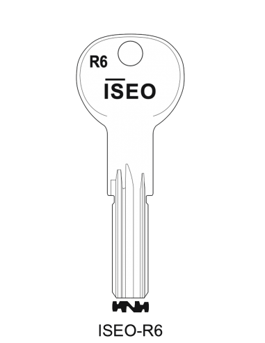 Key blank Iseo R6