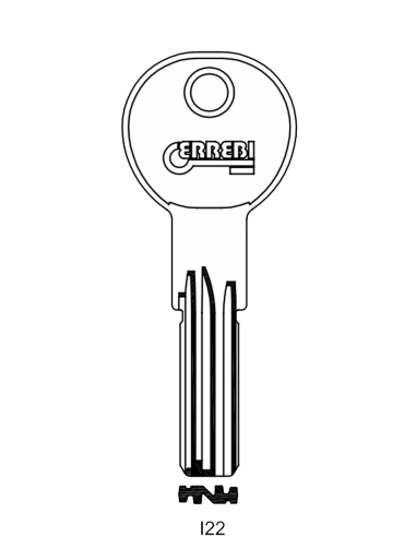 Key blank I22