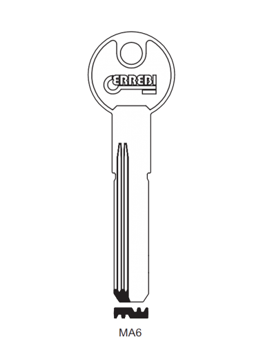 Key blank MA6