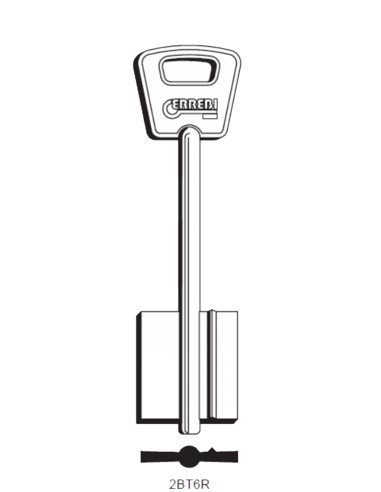 Key blank 2BT6R