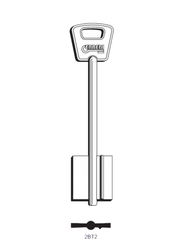 Key blank 2BT2