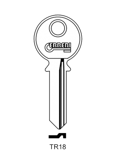 Key blank TR18