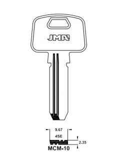 Key blank MCM-10
