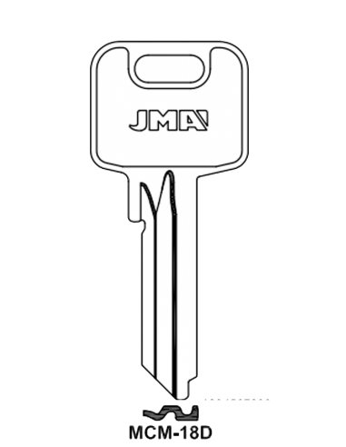 Key blank MCM-18D