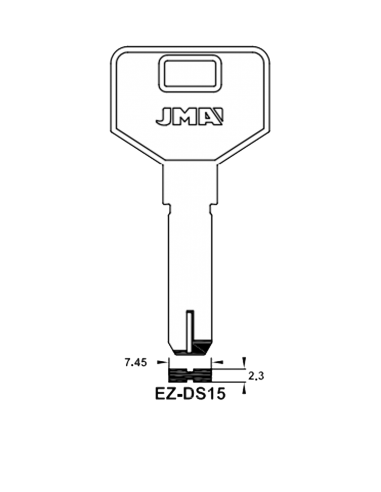Key blank EZ-DS15
