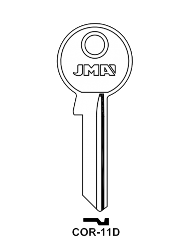 Key blank COR-11D