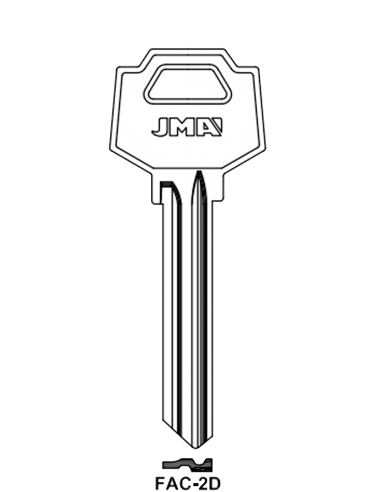 Key blank FAC-2D