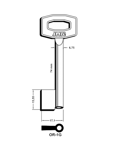 Key blank OR-1G
