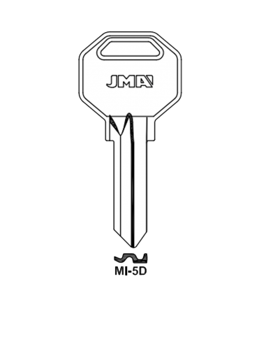 Key blank MI-5D