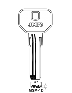 Key blank MSM-1D
