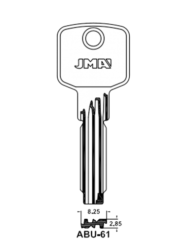 Key blank ABU82