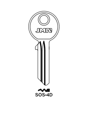 Key blank SOS-4D
