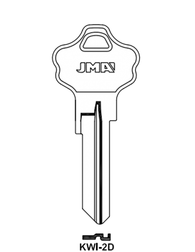 Key blank KWI-2D