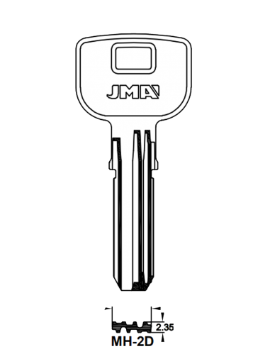 Key blank MH-2D