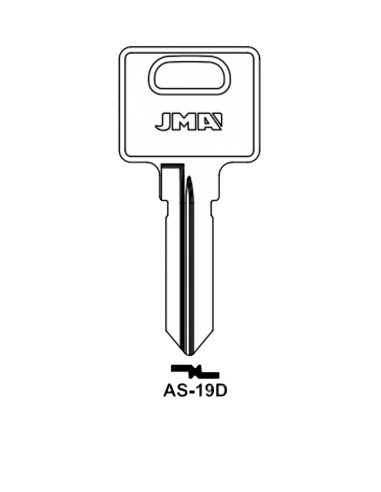 Key blank AS-19D
