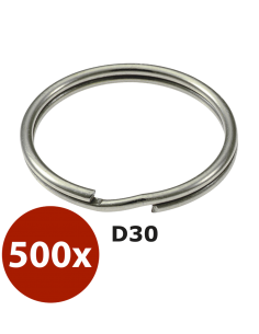 Split key rings D30 mm 500...