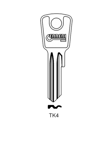 Key blank TK4
