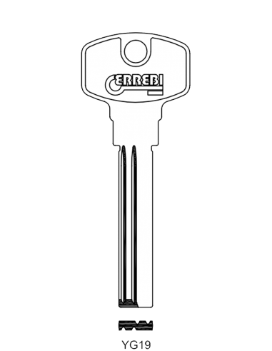 Key blank YG19