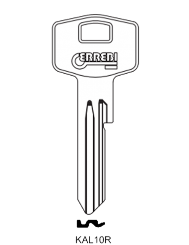 Key blank KAL10R