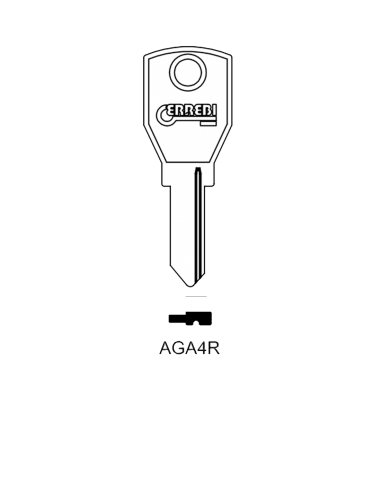 Key blank AGA4R