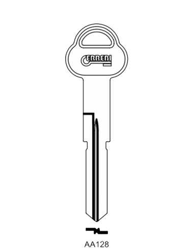 Key blank AA128