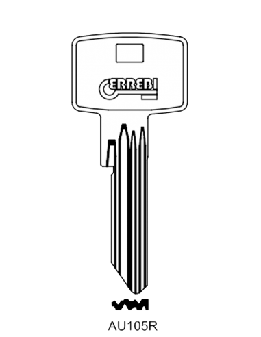 Key blank AU105R