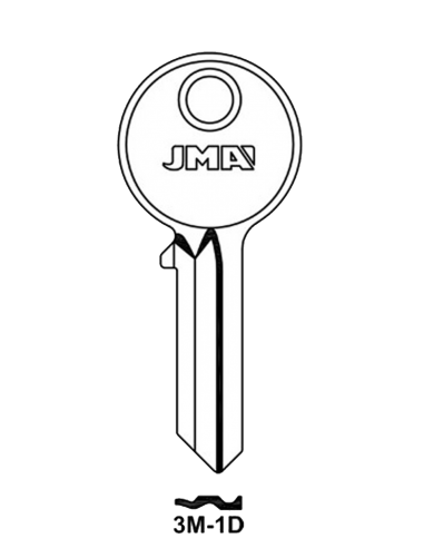 Key blank 3M-1D