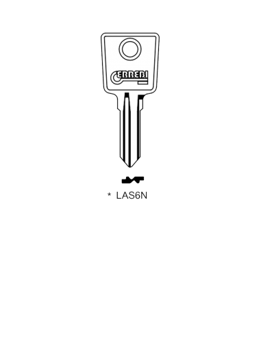 Key blank LAS6N