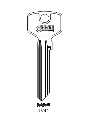 Key blank TV41