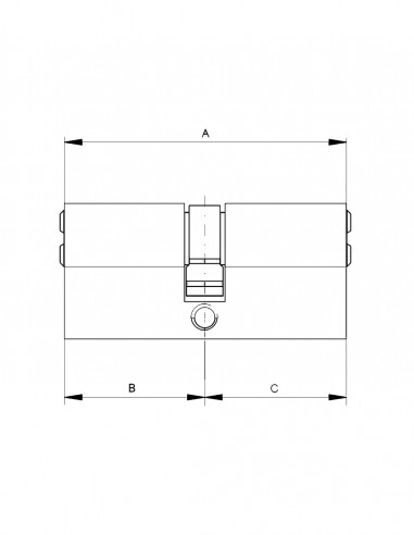 Lock cylinder Iseo F6 Extra 65 30X35...