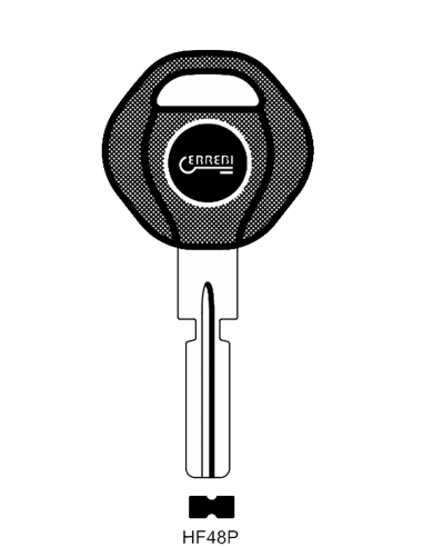 Transponder key shell T00HF48P