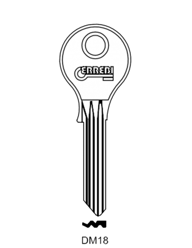 Key blank DM18