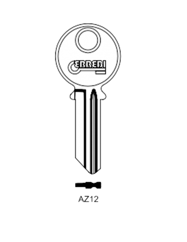 Key blank AZ12