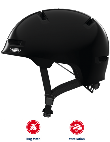 Bike Helmet Abus Youth Black Size M