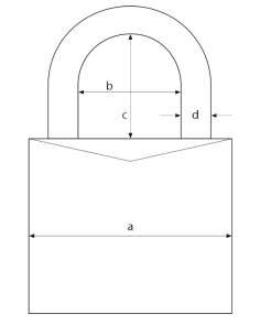 Padlock Squire LN4/2,5 2