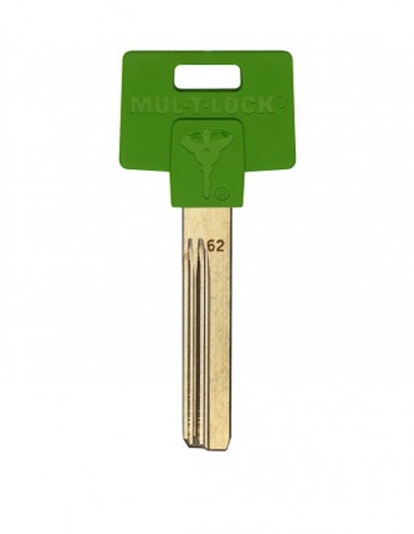 Key blank MUL-T-LOCK profile 062 Green