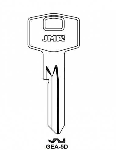 Key blank GEA-5D