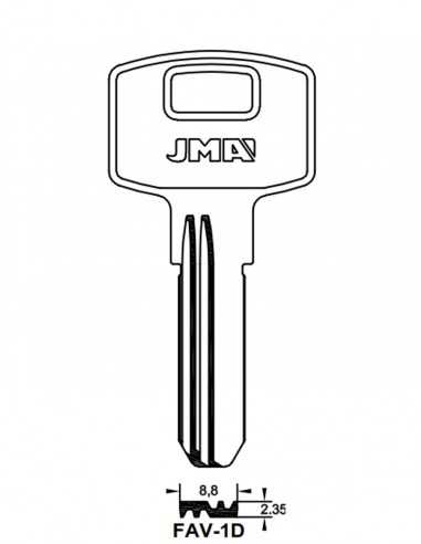 Key blank FAV-1D