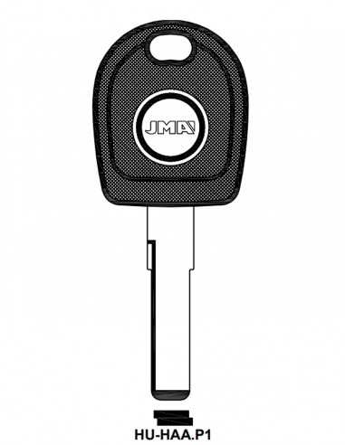 Transponder key shell TP00HU-HAA.P1
