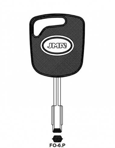 Transponder key shell TP00FO-6P