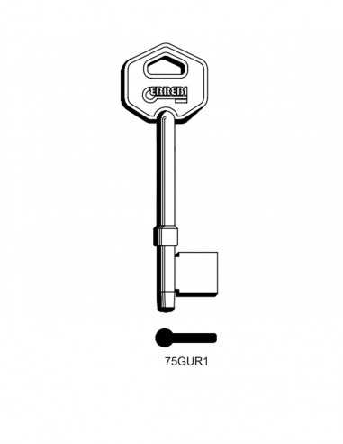 Key blank 75GUR1