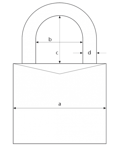 Padlock Abus 83WPIB/53 w/o cylinder...