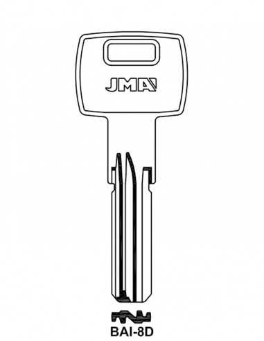 Key blank BAI-8D
