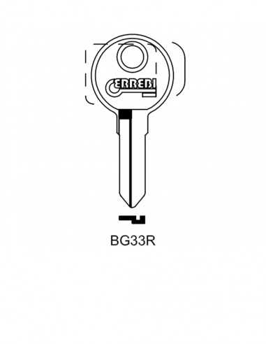 Key blank BG33R