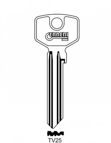 Key blank TV25