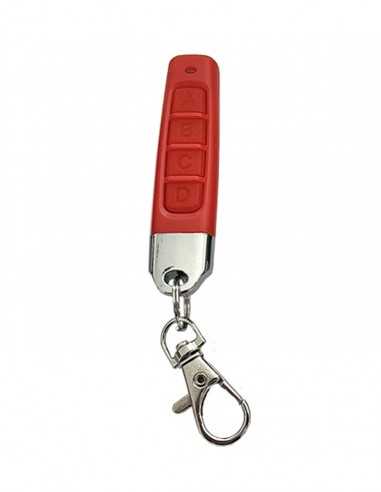 Self learning remote control slim red