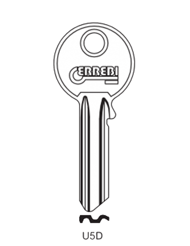 Key blank U5D STYLCOLOR