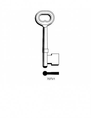 Key blank 70TV1
