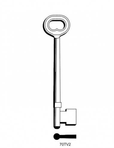 Key blank 70TV2